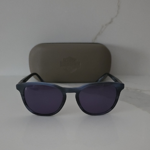 NWOT Men's Blue Harley-Davidson Sunglasses with Case - Picture 7 of 9